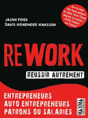 cover image of Rework réussir autrement
